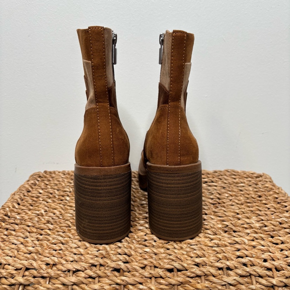 Universal Thread Patchwork Faux Suede Ankle Boots… - image 4